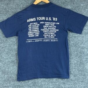 Vintage 1983 Eric Clapton Beck Jimmy Page Arms Tour Large T-Shirt